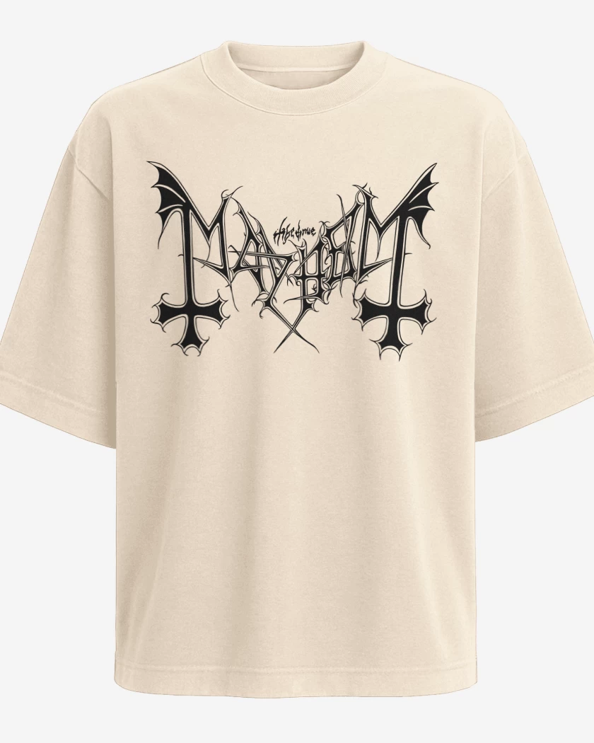 Polera Oversize Mayhem Logo N