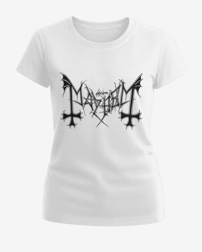 Polera de Mujer Blanco de Mayhem Logo N