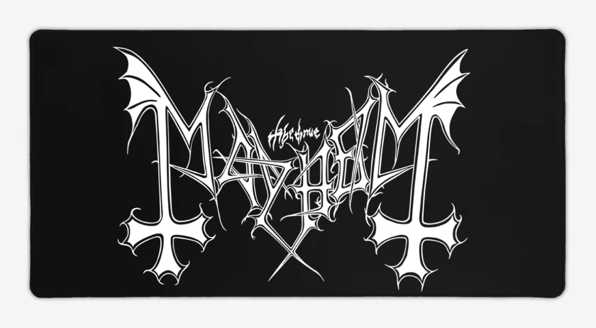 Mouse pad Gamer Negro de Mayhem Logo B