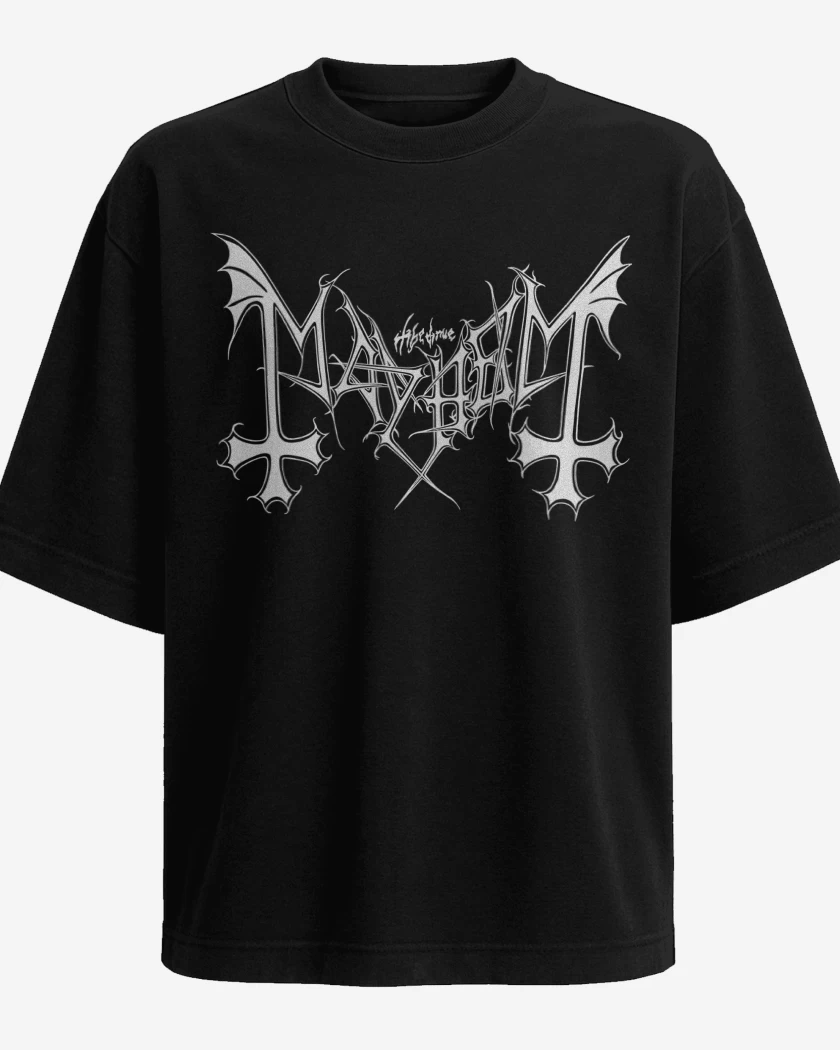 Polera Oversize Mayhem Logo B