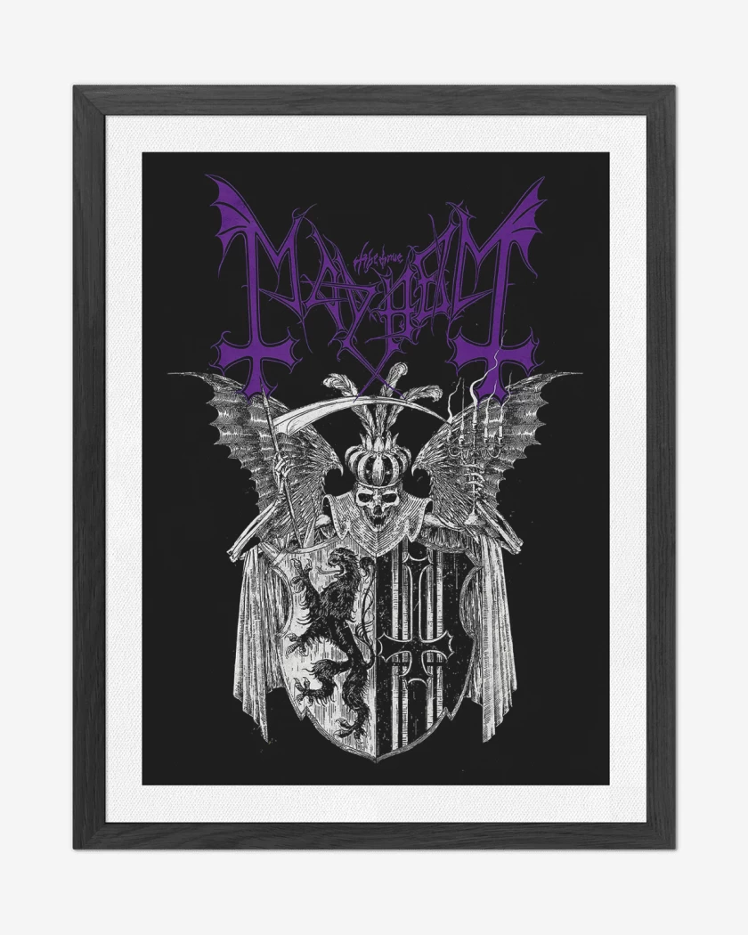 Cuadro decorativo Negro de Mayhem Live Leipzig