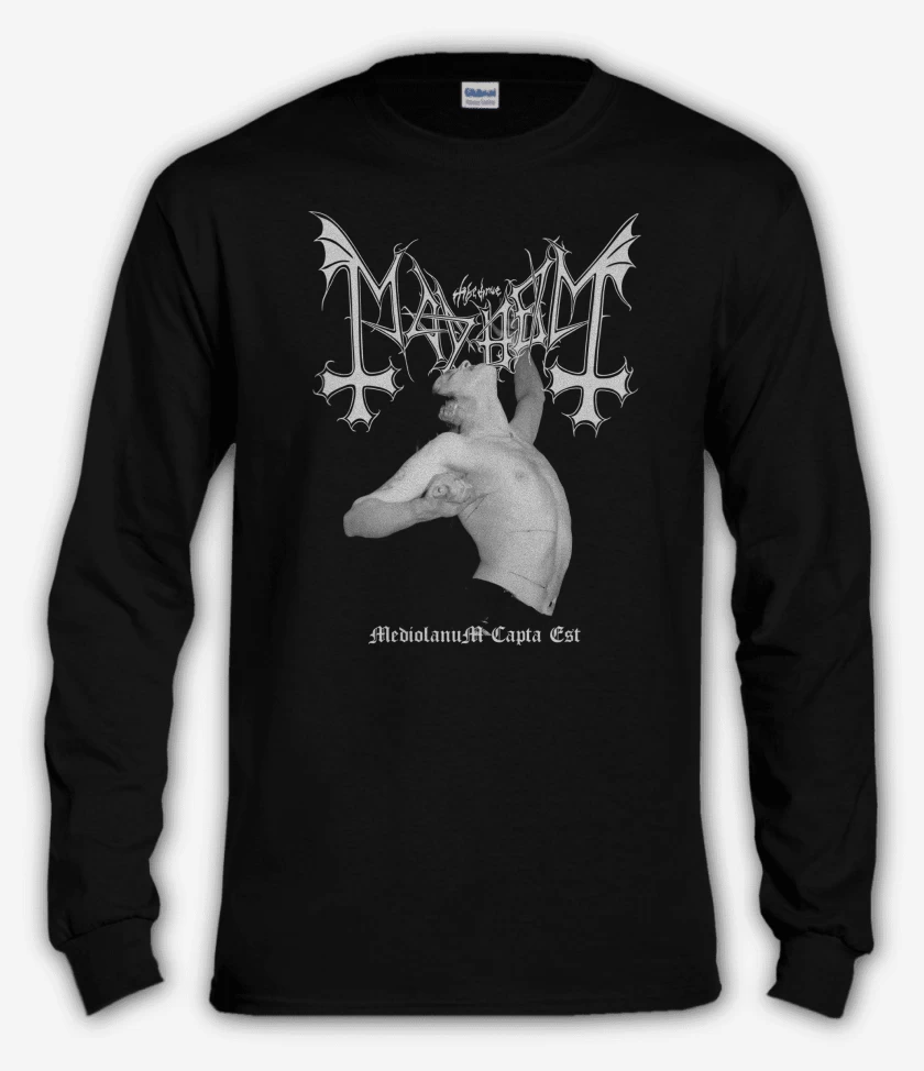 Polera manga larga Mayhem Mediolanum Capta Est
