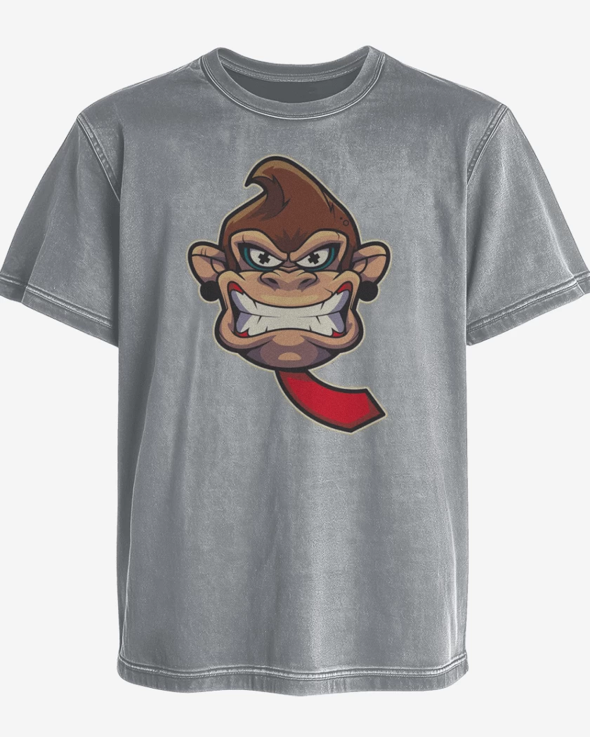 Polera desgastada Gris Melange de Donkey