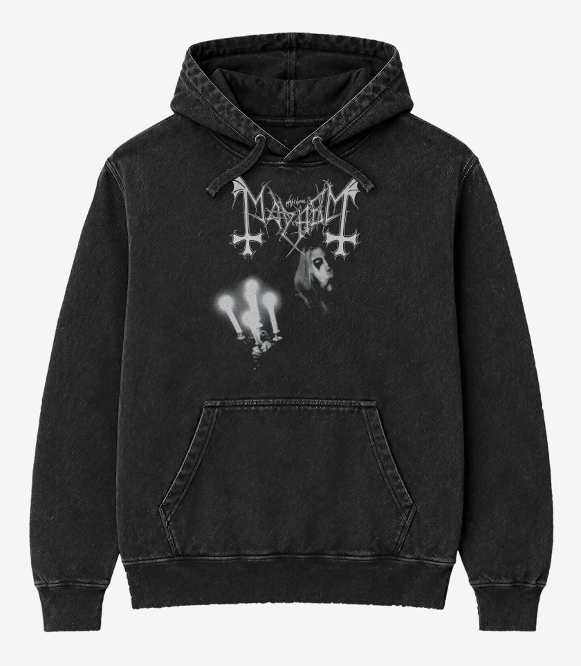 Poleron Canguro Acid Wash Dead Mayhem