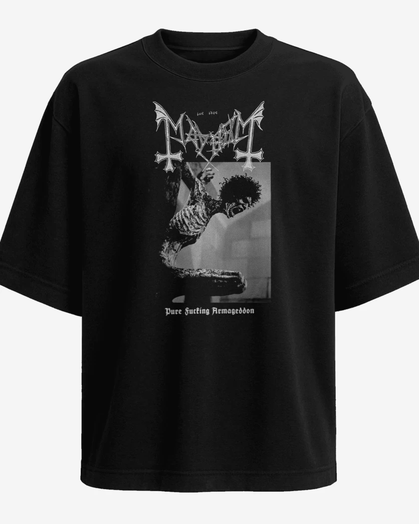 Polera Oversize Mayhem Pure Fucking Armageddon