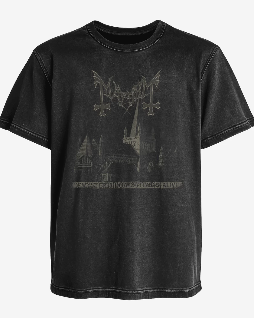Polera desgastada Mayhem De Mysteriis Dom Sathanas Alive