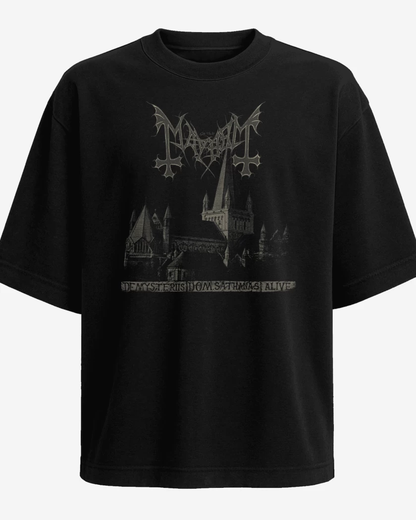 Polera Oversize Mayhem De Mysteriis Dom Sathanas Alive