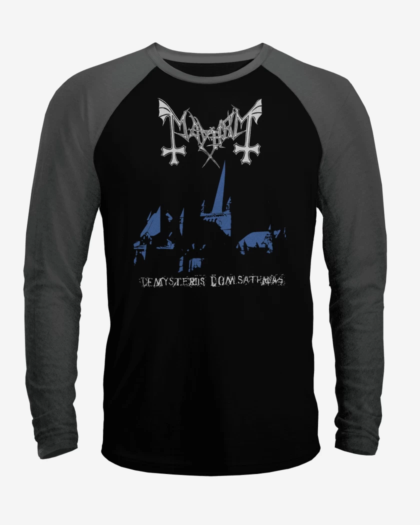 Polera Raglan Mayhem De Mysteriis Dom Sathanas