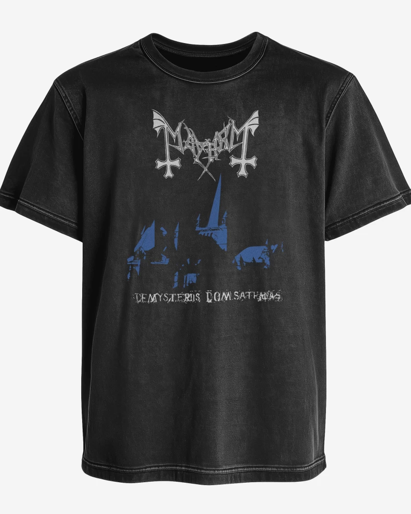 Polera desgastada Mayhem De Mysteriis Dom Sathanas