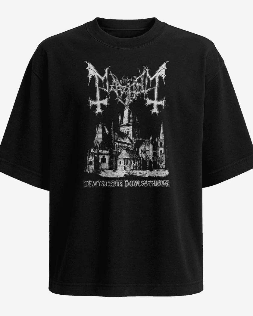 Polera Oversize Mayhem De Misteriis