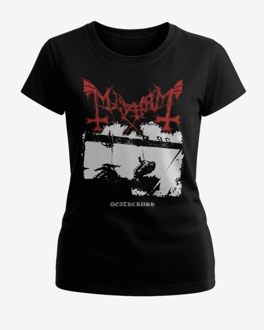 Polera de Mujer Negro de Mayhem Deathcrush