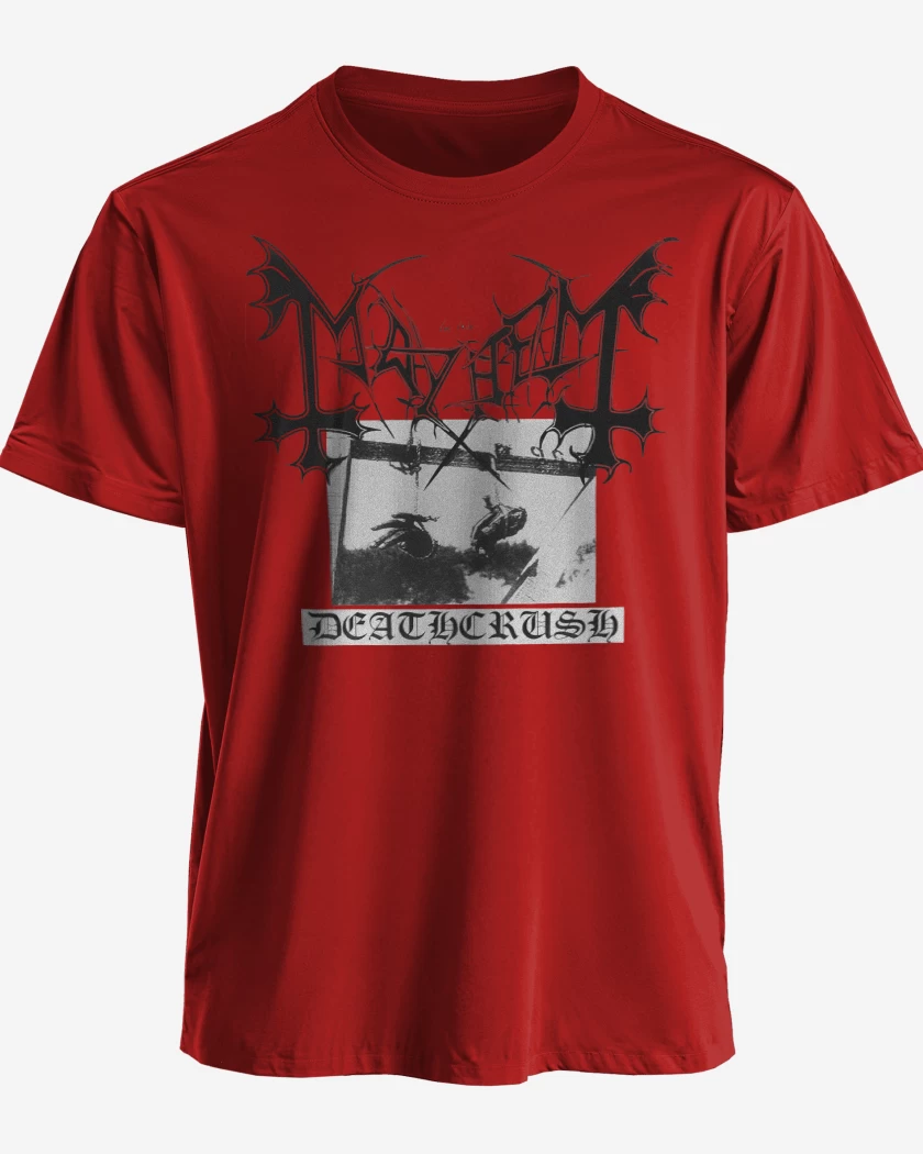 Polera premium Rojo de Mayhem Deathcrush R
