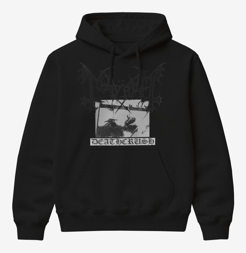 Poleron Canguro básico Negro de Mayhem Deathcrush R