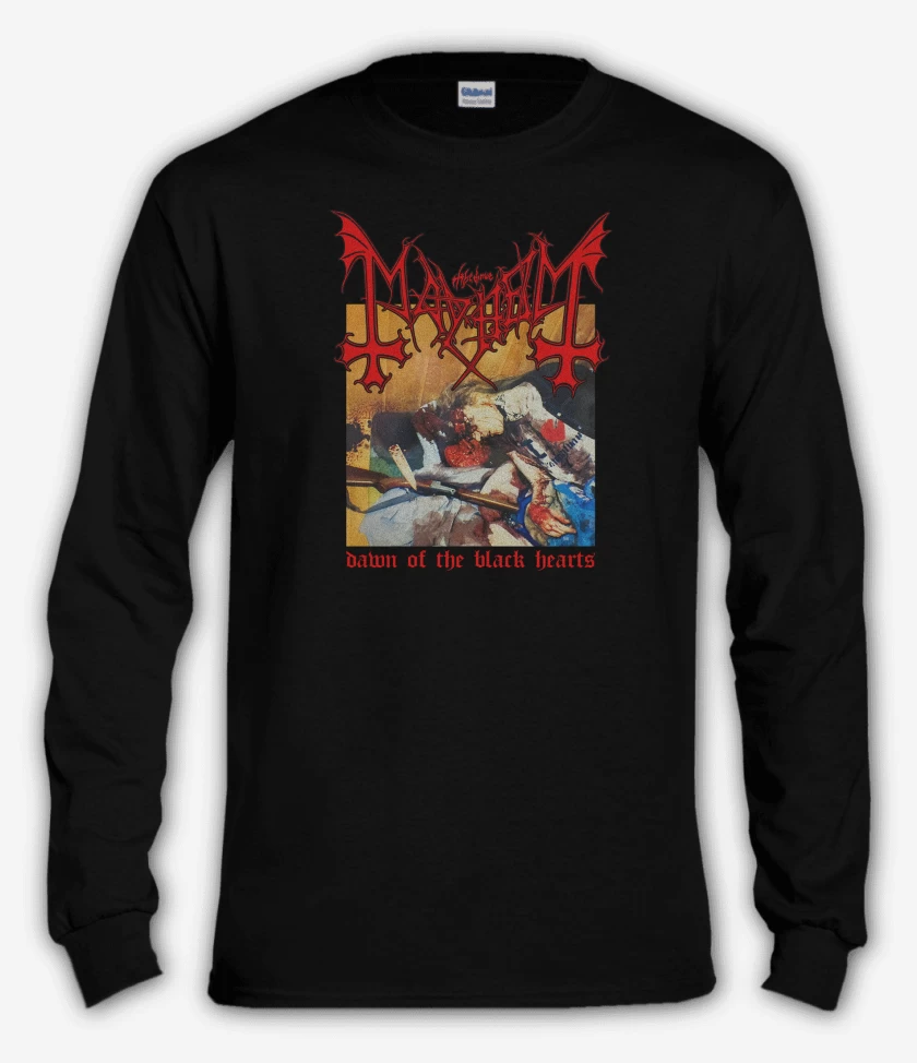 Polera manga larga Mayhem Dawn of the Black Hearts
