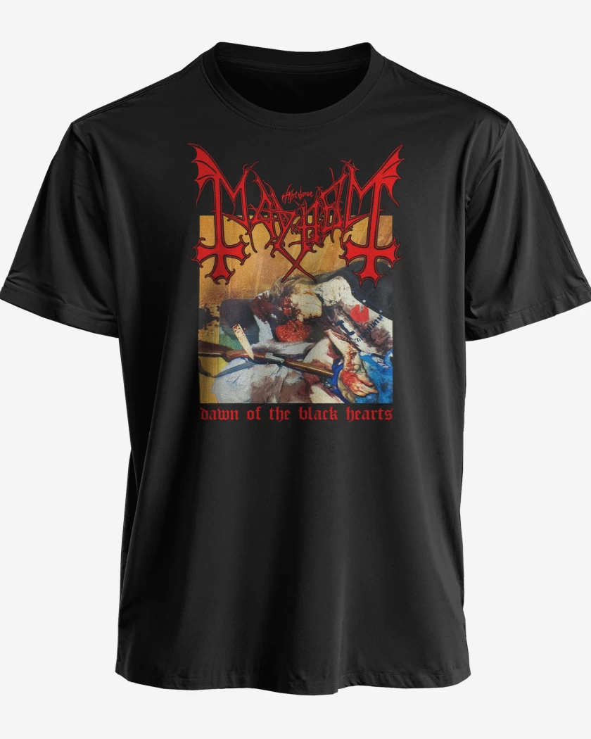 Polera Mayhem Dawn of the Black Hearts