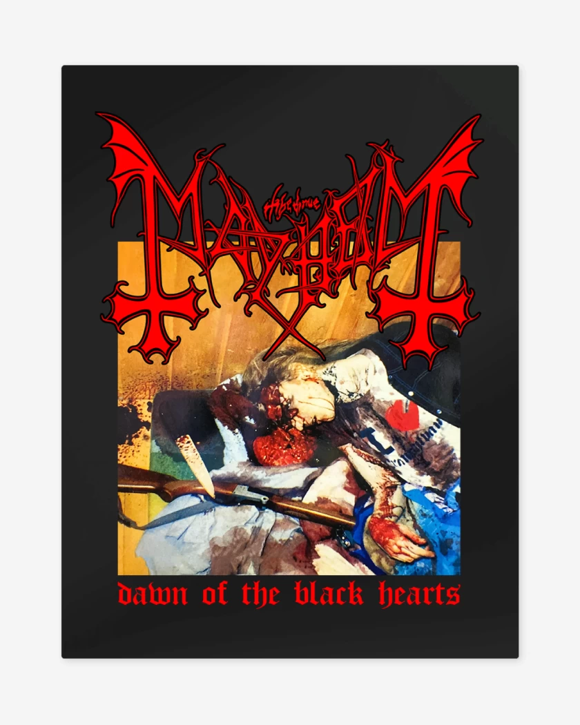 Print metalico Mayhem Dawn of the Black Hearts