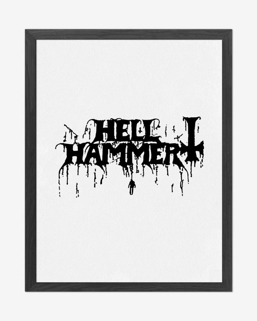 Cuadro decorativo Hellhammer Logo N