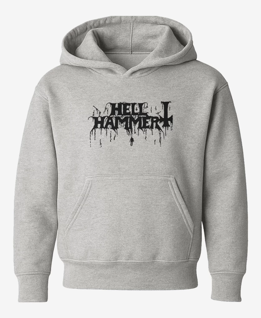Poleron de niño Gris Melange de Hellhammer Logo N