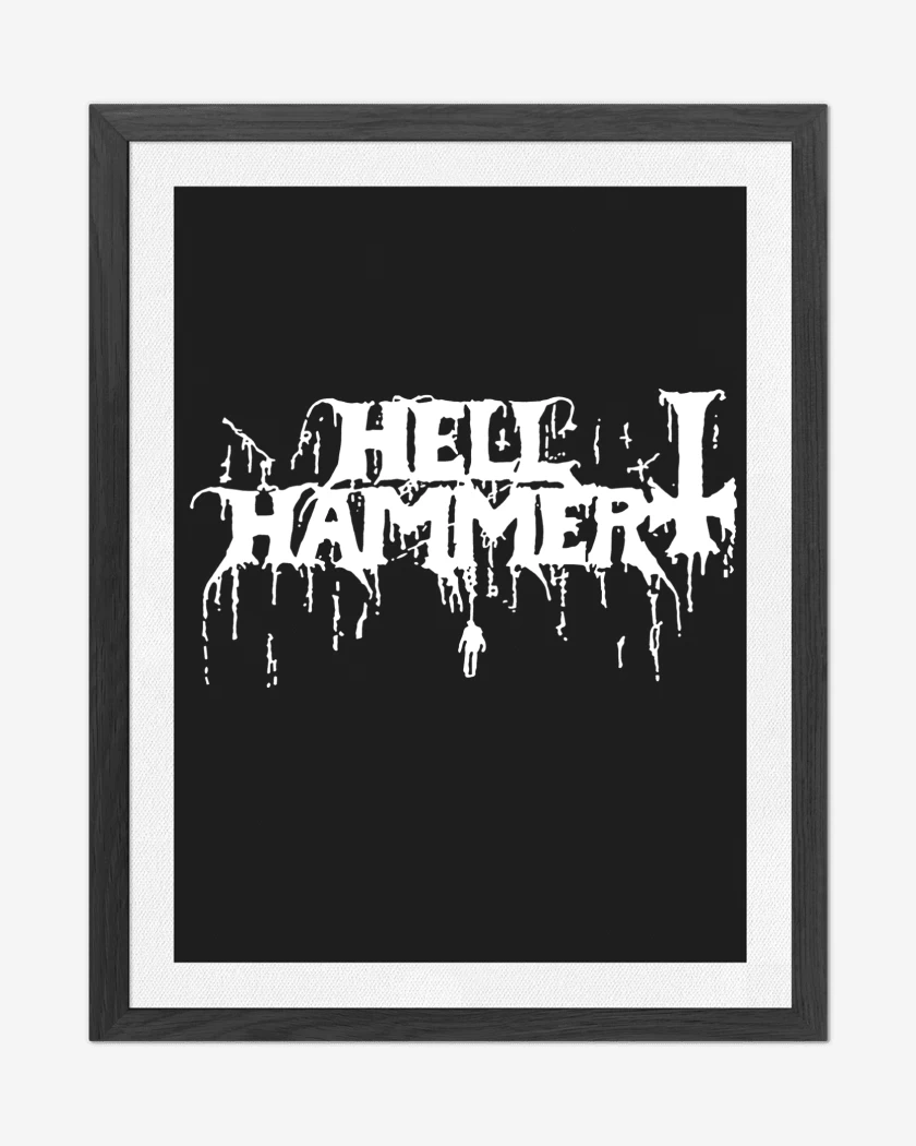 Cuadro decorativo Hellhammer Logo B