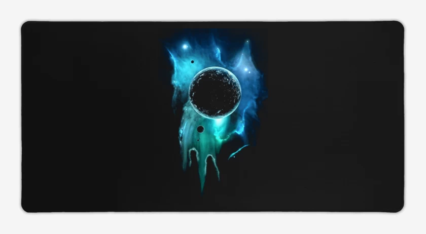Mouse pad Gamer Negro de Espacio