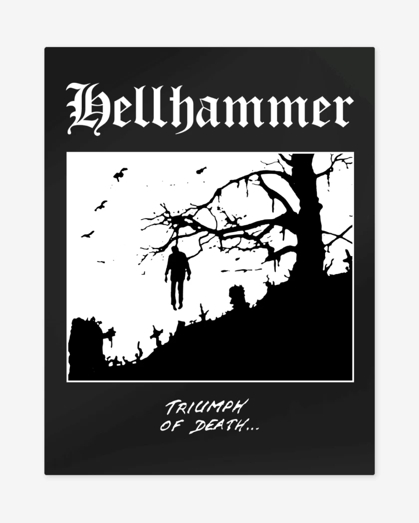 Print metalico Hellhammer Triumph of Death