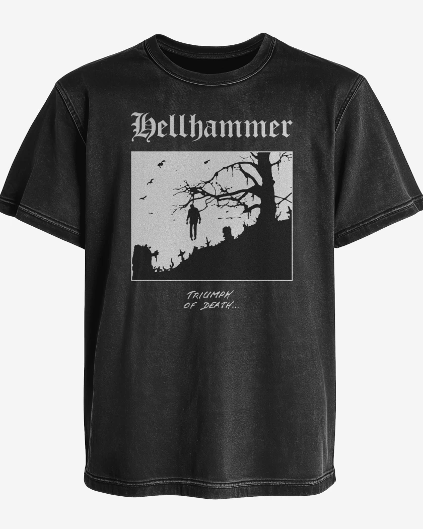 Polera desgastada Hellhammer Triumph of Death