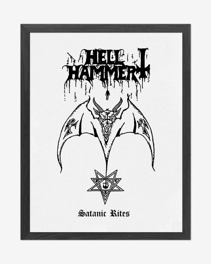 Cuadro decorativo Hellhammer Satanic Rites