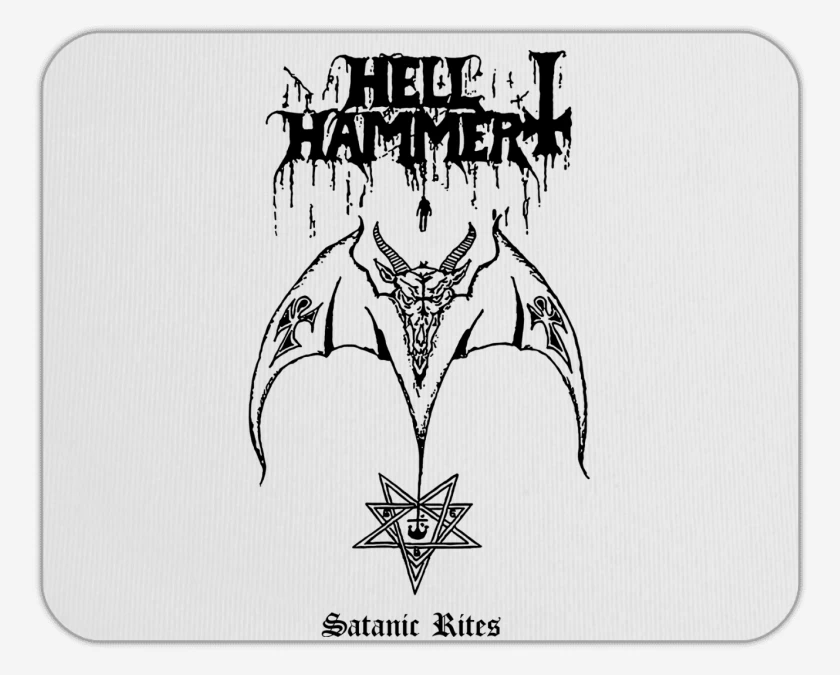 Mousepad Blanco de Hellhammer Satanic Rites