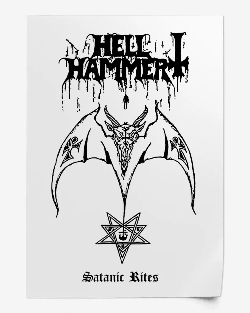 Print Hellhammer Satanic Rites