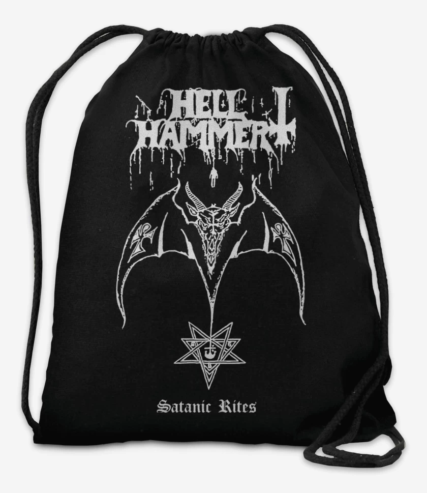 Mochila Negro de Hellhammer Satanic Rites B