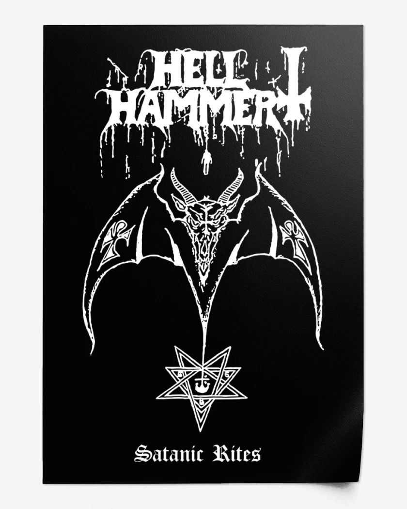 Print Hellhammer Satanic Rites B