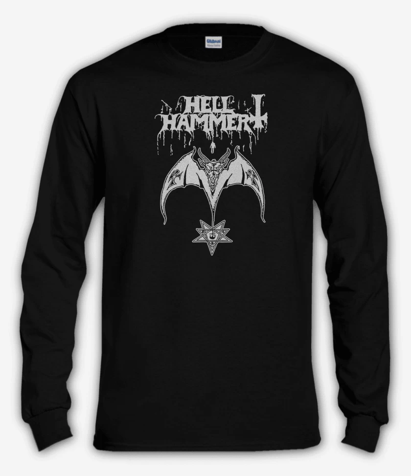 Polera manga larga Negro de Satanic Rites Hellhammer