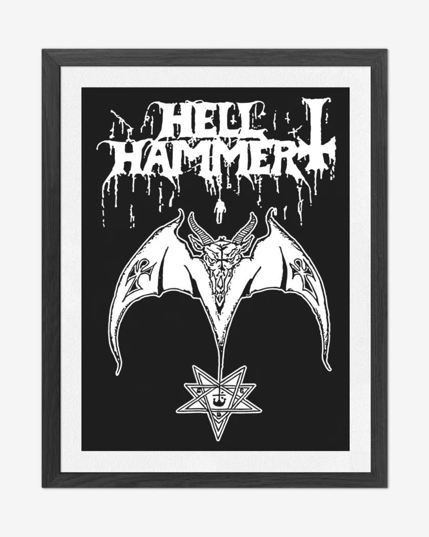 Cuadro decorativo Negro de Satanic Rites Hellhammer