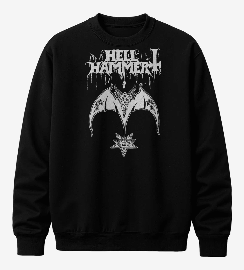 Poleron polo Negro de Satanic Rites Hellhammer