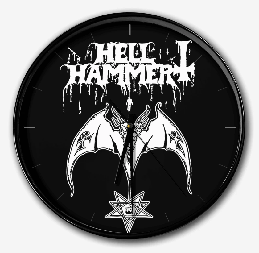 Reloj Negro de Satanic Rites Hellhammer