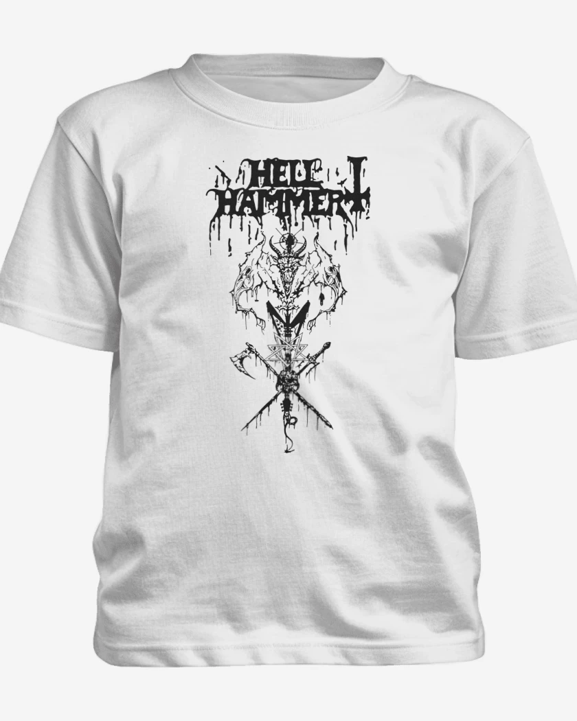 Polera de niño Blanco de Hellhammer Demon
