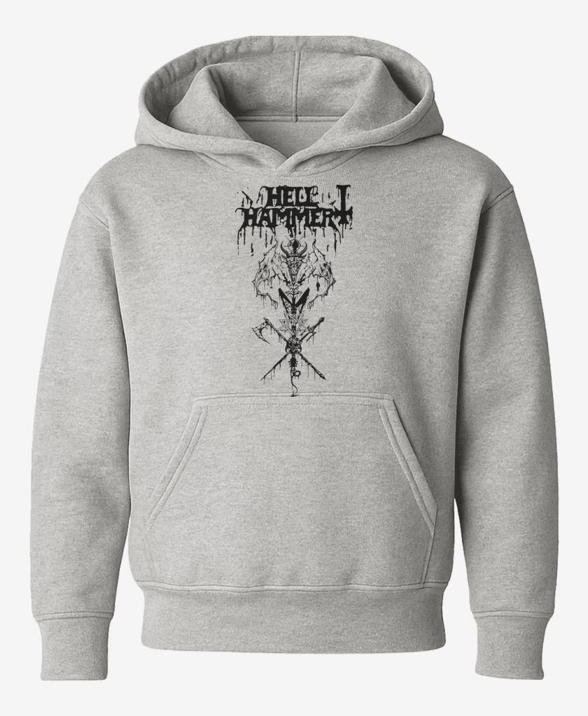 Poleron de niño Gris Melange de Hellhammer Demon