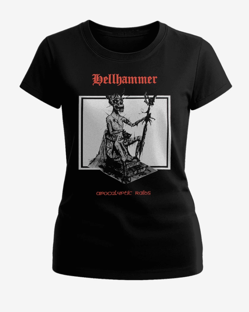 Polera de Mujer Negro de Hellhammer Apocalyptic Raids