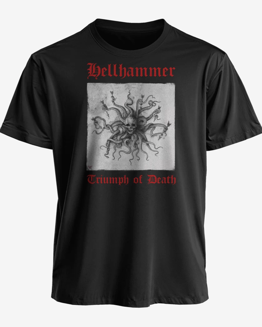 Polera premium Negro de Hellhammer Triumph 
