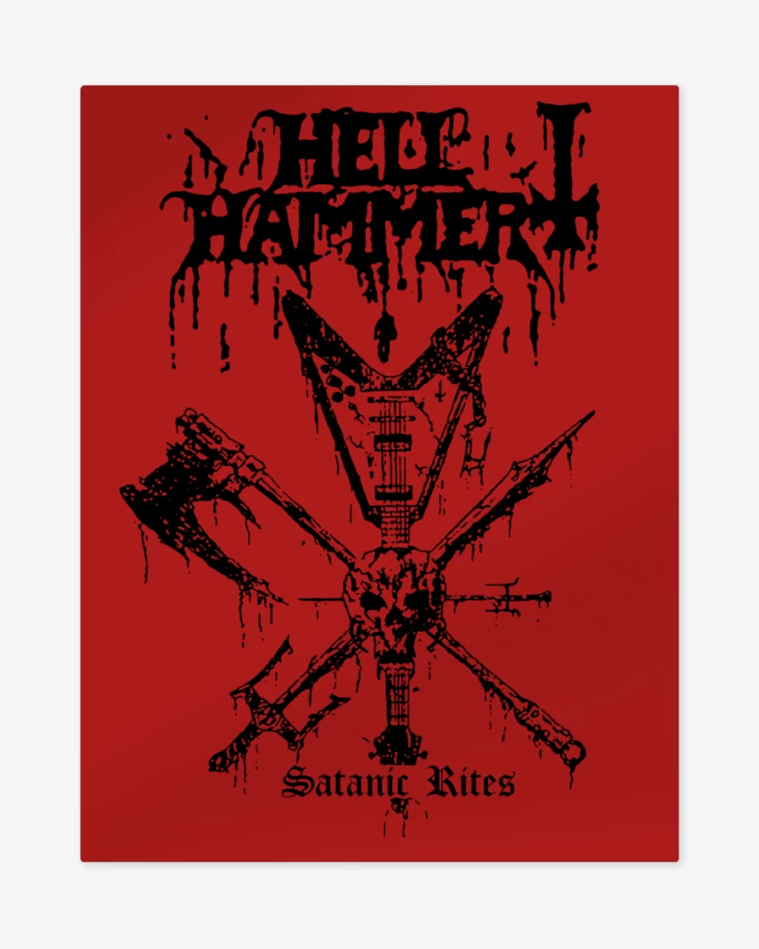 Print metalico Hellhammer Satanic