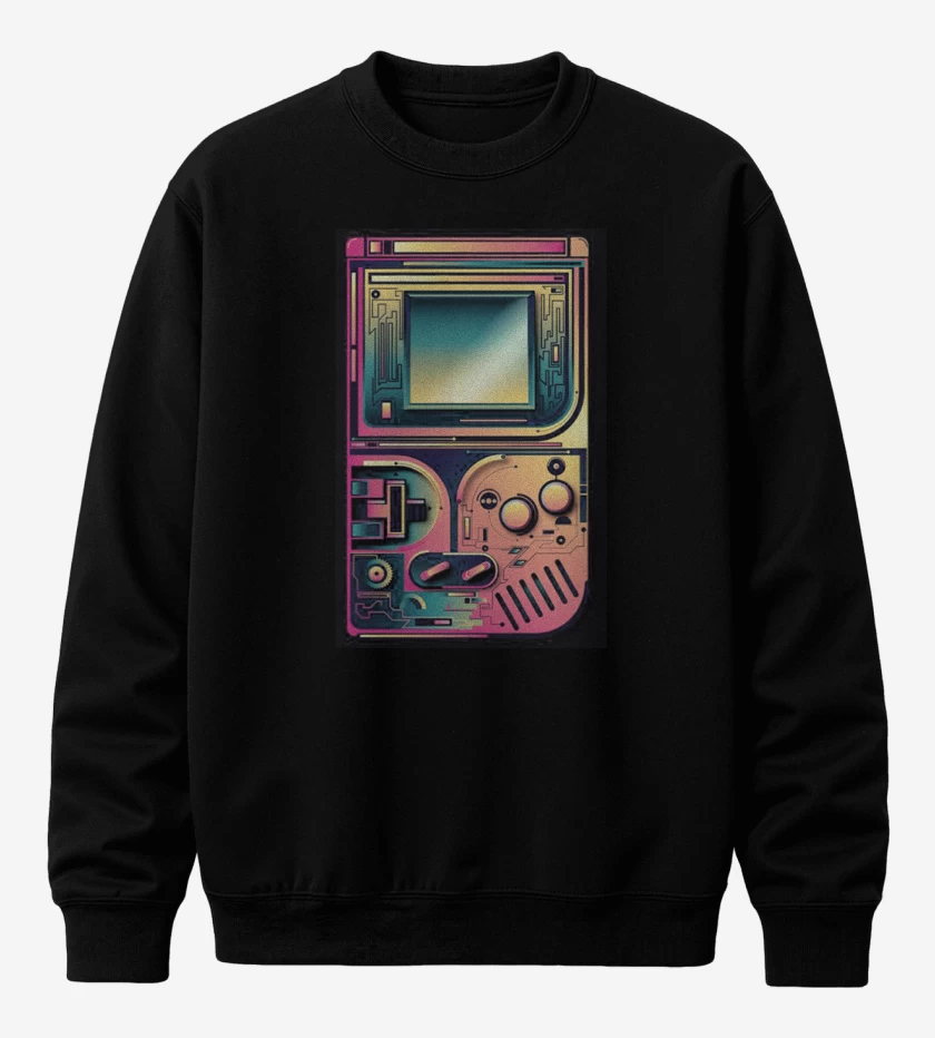 Poleron polo Negro de Game boy