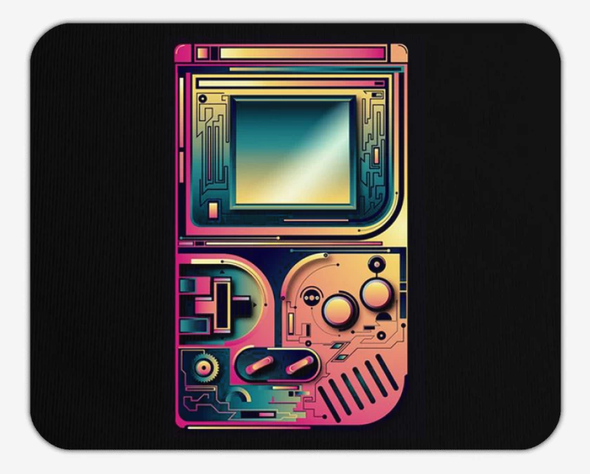 Mousepad Negro de Game boy