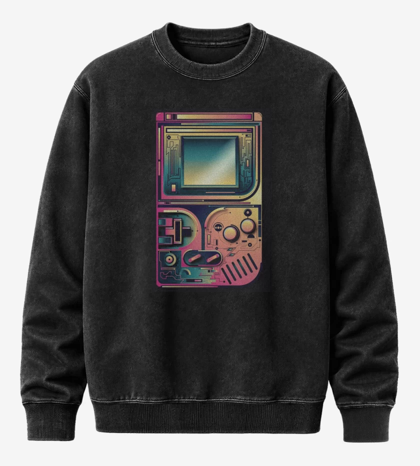 Poleron Polo Acid Wash Negro de Game boy