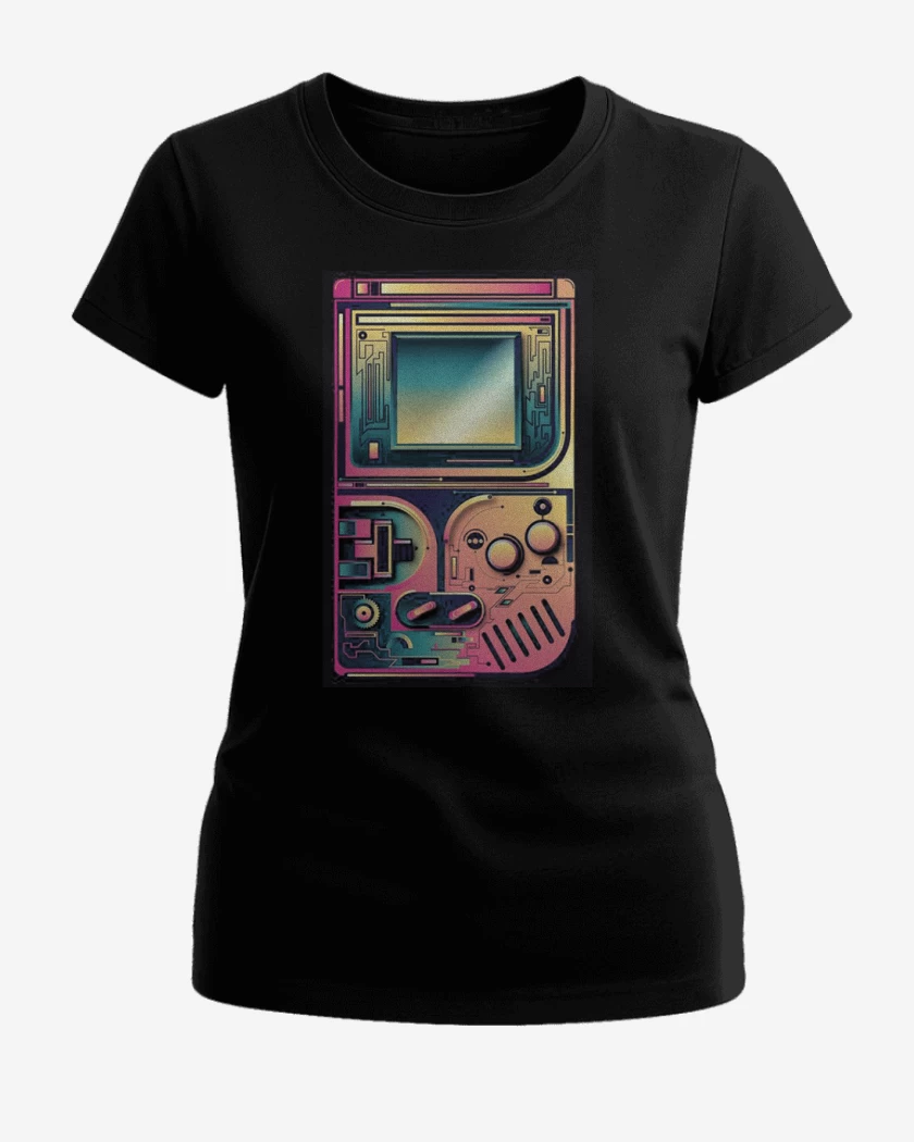 Polera de Mujer Negro de Game boy