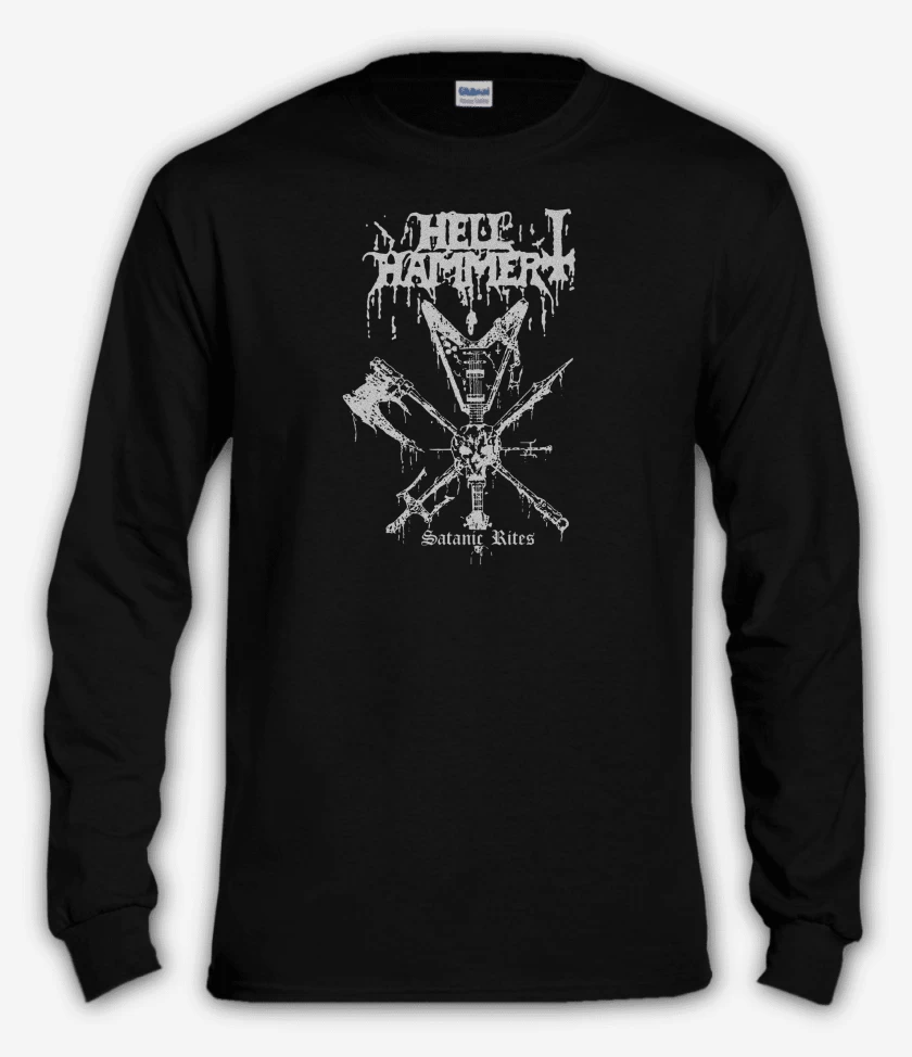 Polera manga larga Hellhammer Ritos Satanicos 