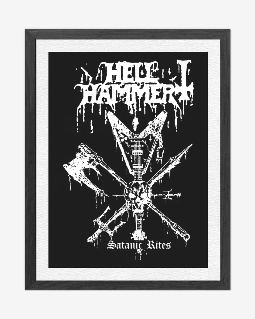 Cuadro decorativo Hellhammer Ritos Satanicos 