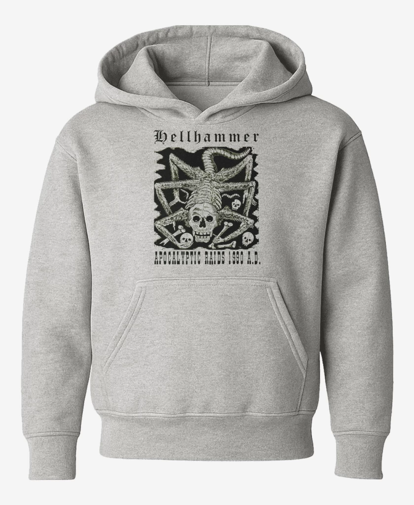 Poleron de niño Gris Melange de Hellhammer Apocalyptic Radis 1990 