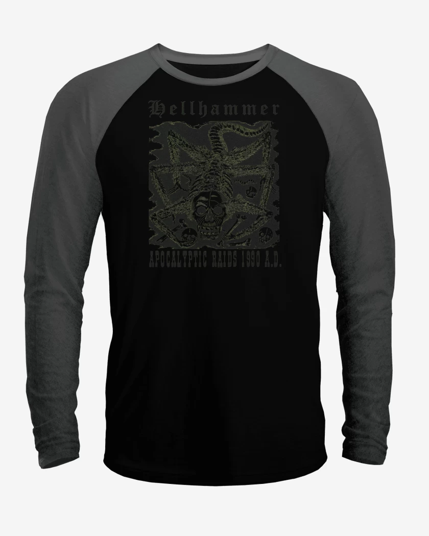 Polera Raglan Hellhammer Apocalyptic Radis 1990 