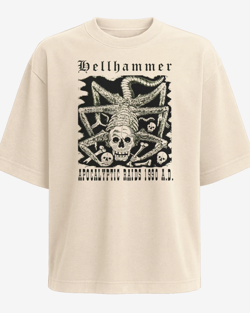 Polera Oversize Hellhammer Apocalyptic Radis 1990 