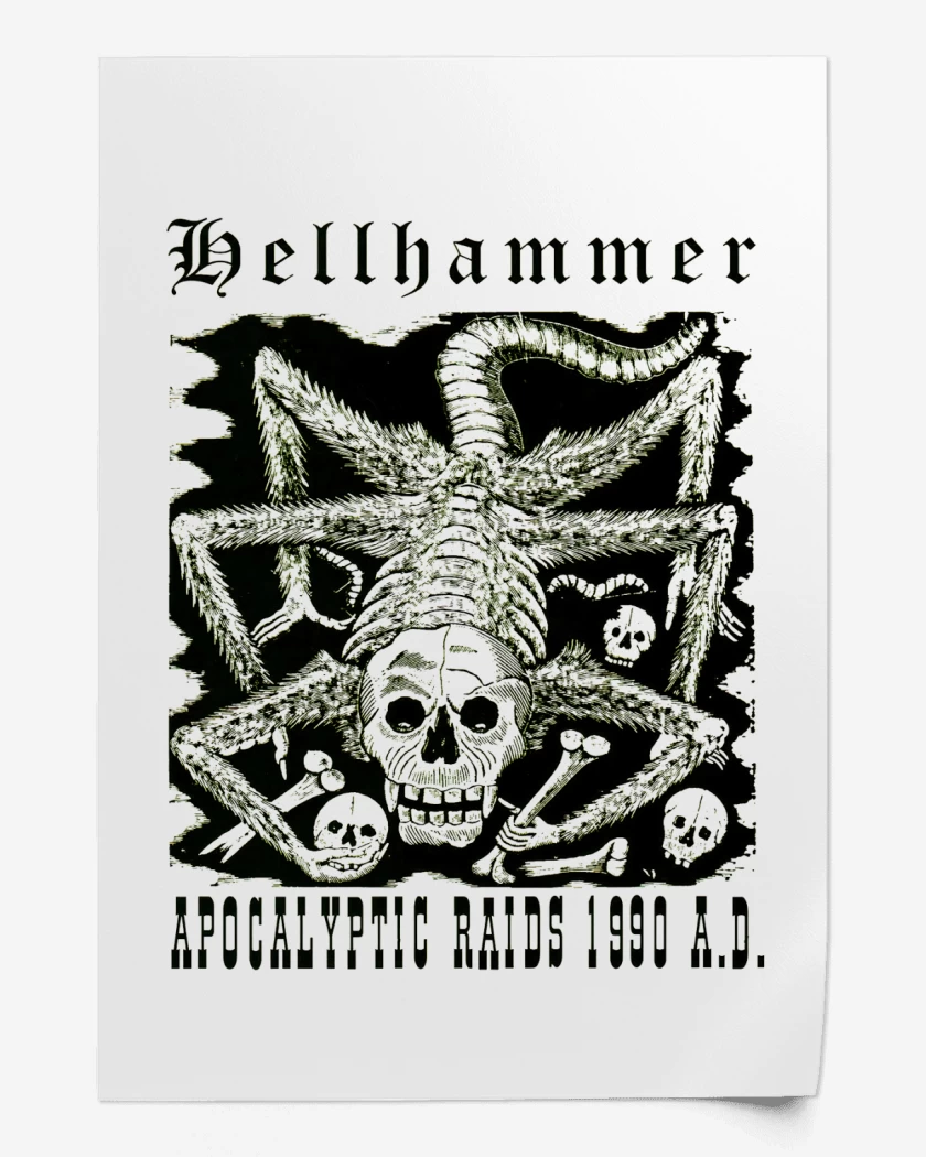Print Hellhammer Apocalyptic Radis 1990 